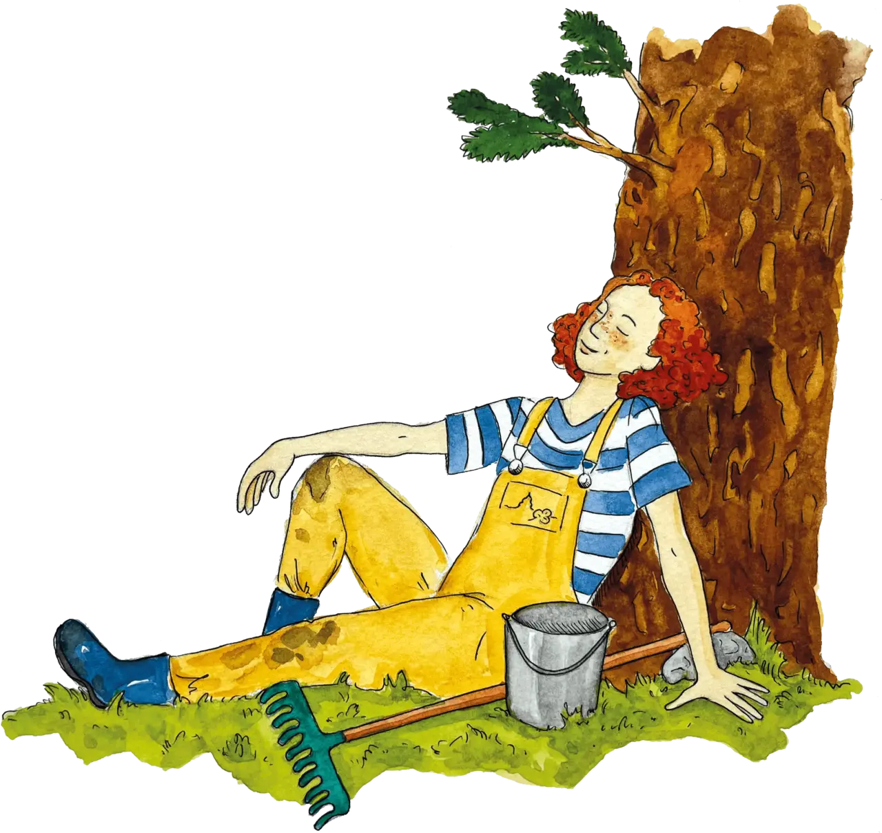 Flora an einer Eibe (Illus02)