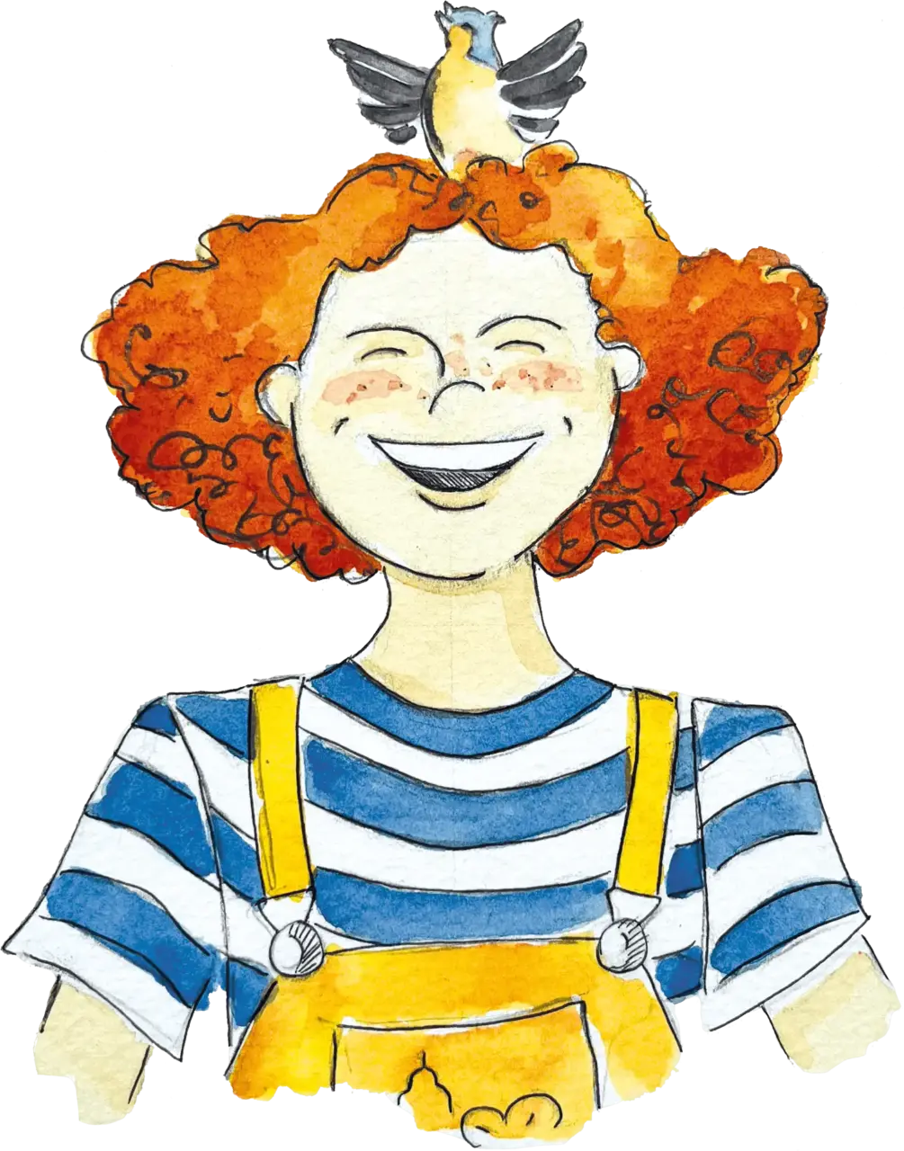 Flora mit Freddy auf dem Kopf (Illus02)